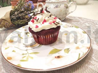 Klasikiniai "Red Velvet" keksiukai Žingsnis 5