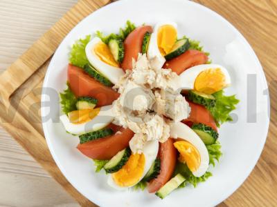 Salotos su mėtomis ir alyvuogių aliejumi Žingsnis 4