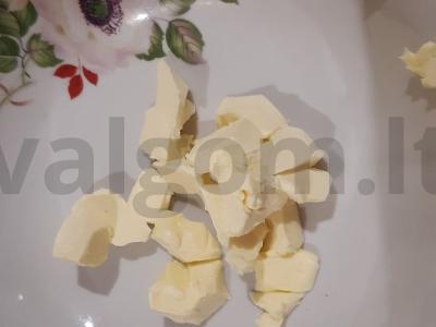 Skanūs avižinių dribsnių, sūrio ir varškės sausainiai Žingsnis 1