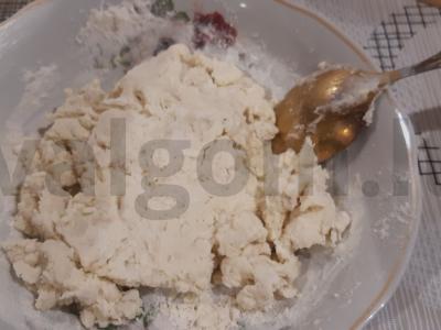 Skanūs avižinių dribsnių, sūrio ir varškės sausainiai Žingsnis 3