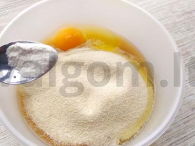 Obuolių keksiukai Žingsnis 2