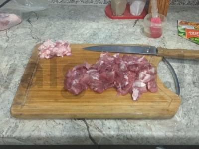 "Vyriškas" plovas su kiauliena Žingsnis 1