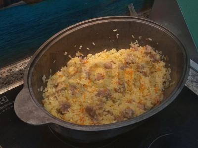 "Vyriškas" plovas su kiauliena Žingsnis 8