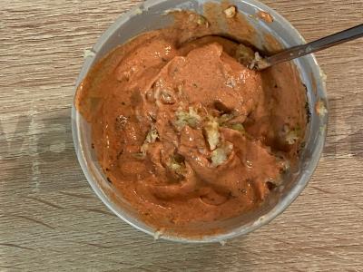 Vištienos krūtinėlė grietinės padaže su rūkyta paprika Žingsnis 2