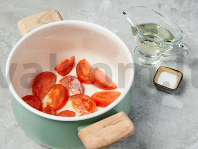 Bulgur su kukurūzais Žingsnis 1