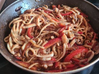 Udon su kalmarais Žingsnis 6