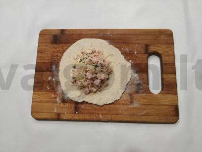 Sūrio pyragėliai su kumpiu Žingsnis 2