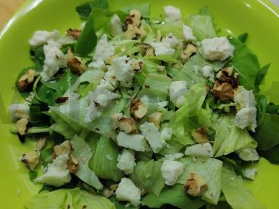 Salotos su rukola ir granatais Žingsnis 2