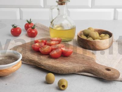 Žuvies salotos su alyvuogėmis ir feta Žingsnis 1