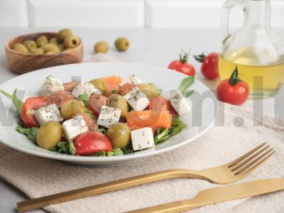 Žuvies salotos su alyvuogėmis ir feta Žingsnis 4