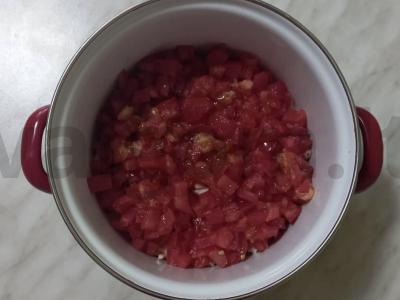 Rūkytos vištienos salotos su sūriu Žingsnis 3