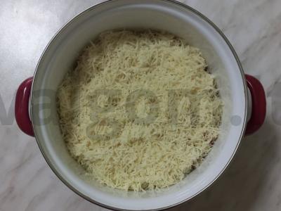 Rūkytos vištienos salotos su sūriu Žingsnis 4