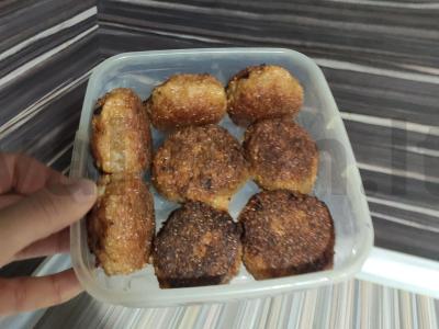 Mėsos "Raffaellos" su sūrio viduriu Žingsnis 7