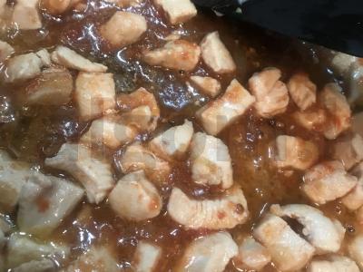 Makaronai su vištiena pomidorų padaže pietums ir vakarienei Žingsnis 3