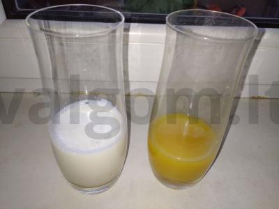 Skanus baltymų kokteilis Žingsnis 1