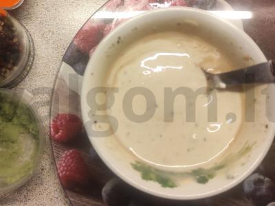 Tortilija su kumpiu ir sūriu jogurto padaže Žingsnis 1