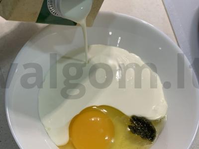 Daržovės, keptos su grybais grietinėlės padaže Žingsnis 4