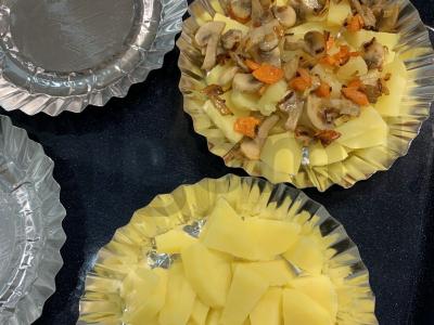 Daržovės, keptos su grybais grietinėlės padaže Žingsnis 5