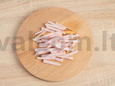 Soba su kumpiu ir paprikomis Žingsnis 1