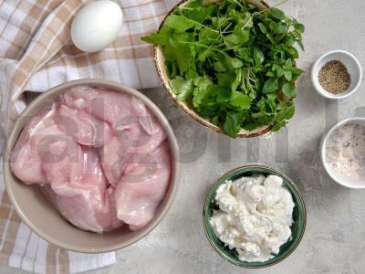 Kalakutiena ir 5 % varškės apkepas Žingsnis 1