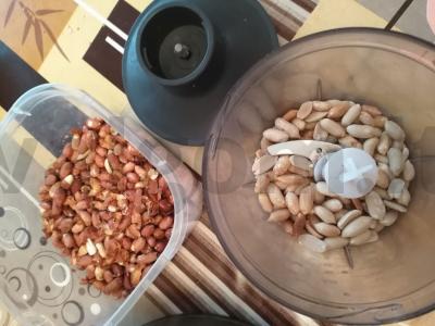 Žemės riešutų sviesto pyragas "Manyunya" Žingsnis 1