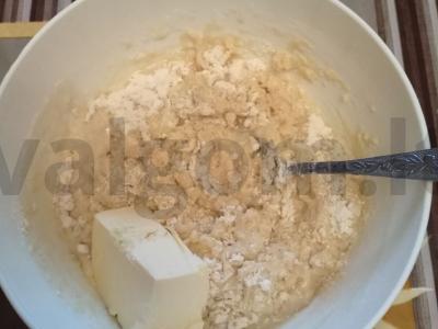 Žemės riešutų sviesto pyragas "Manyunya" Žingsnis 2