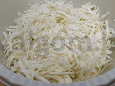 Vitaminų salotos su kopūstais ir citrinų sultimis Žingsnis 2