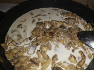 Gratinas su grybais Žingsnis 7