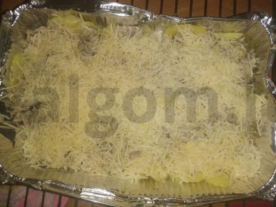 Gratinas su grybais Žingsnis 10