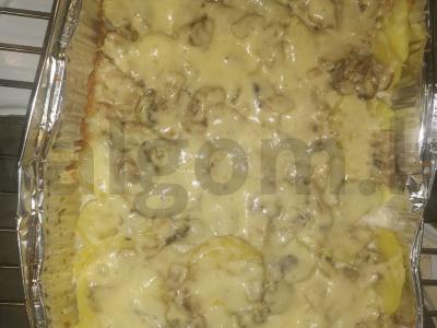 Gratinas su grybais pagrindine nuotrauka