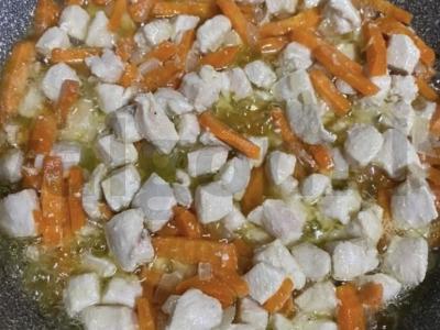 Klasikinis plovas su vištienos filė ir kvapniais prieskoniais Žingsnis 6