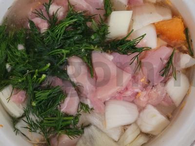 Moliūgų tyrės sriuba su vištiena Žingsnis 6