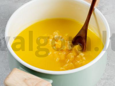 Vaisių grietinė Žingsnis 2