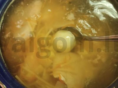 Lengva kalakutienos sriuba Žingsnis 5