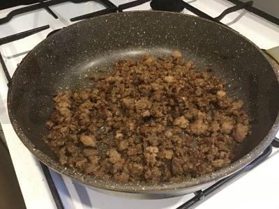 Sotūs blynai su mėsa Žingsnis 1