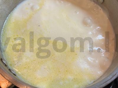 Sūrio ir grietinėlės sriuba Žingsnis 6