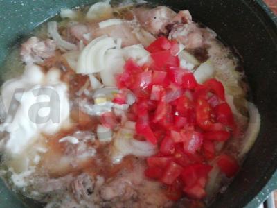 Troškinta vištiena sojų ir grietinės padaže Žingsnis 3