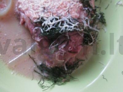 Troškinta vištiena sojų ir grietinės padaže pagrindine nuotrauka