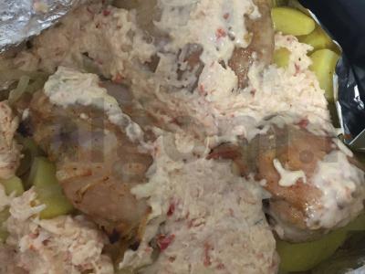 Bulvės su vištienos šlaunelėmis orkaitėje Žingsnis 7