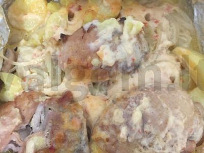 Bulvės su vištienos šlaunelėmis orkaitėje Žingsnis 8