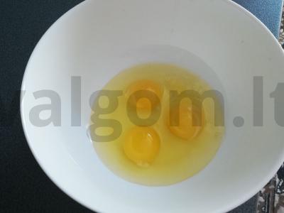 Mandarinų pyragas Žingsnis 1
