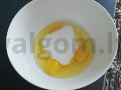 Mandarinų pyragas Žingsnis 2