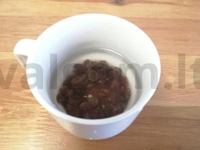 Mini desertas "Persimonas su razinomis" Žingsnis 2