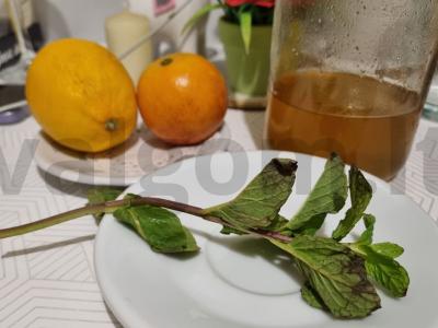 Craft arbata Sicilijos apelsinų arbata Uzbekijos citrinų arbata Žingsnis 1