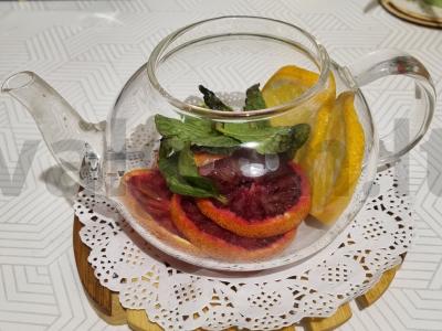Craft arbata Sicilijos apelsinų arbata Uzbekijos citrinų arbata Žingsnis 3