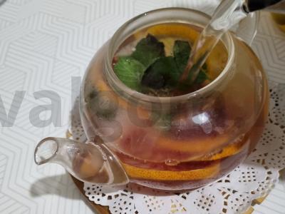 Craft arbata Sicilijos apelsinų arbata Uzbekijos citrinų arbata Žingsnis 4