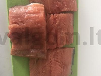 Lašiša lašišos sumuštiniams Žingsnis 2