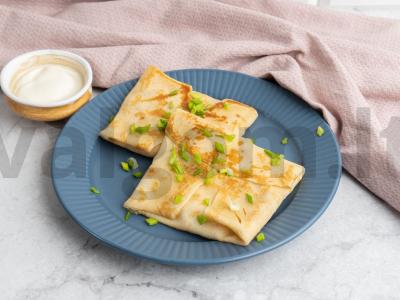 Blyneliai, įdaryti malta mėsa, svogūnais ir kiaušiniais Žingsnis 6