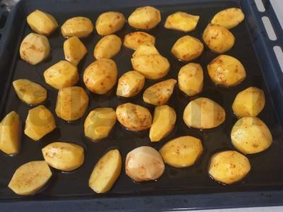 Bulvės žąsų taukuose Žingsnis 3