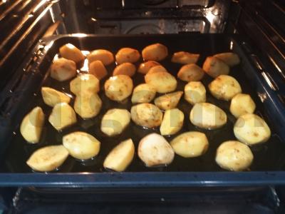 Bulvės žąsų taukuose Žingsnis 4